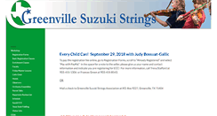 Desktop Screenshot of greenvillesuzukistrings.org